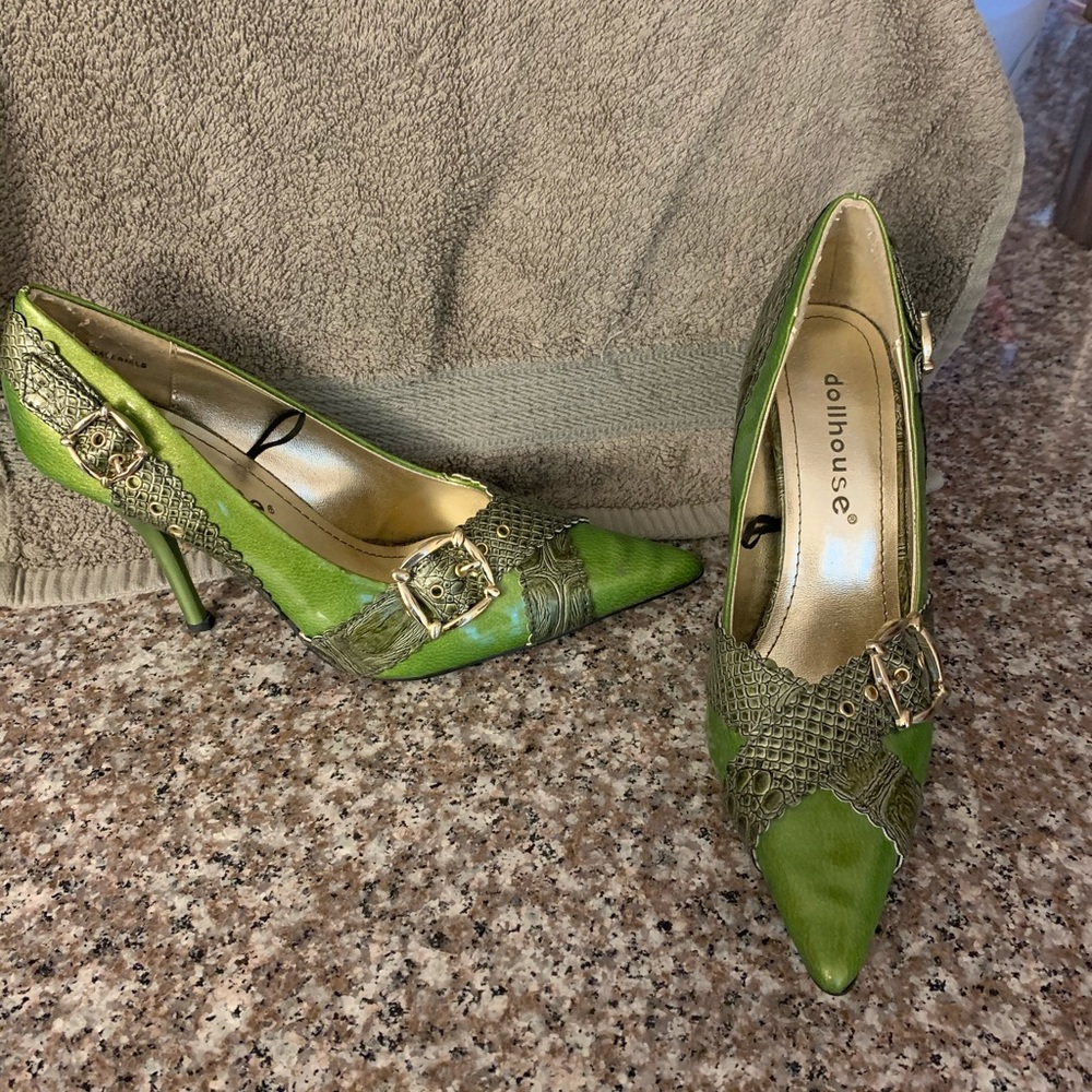 Dollhouse Green Heels